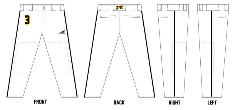 Prodigy Baseball Miami Stacheman Elite Custom Long Baseball Pants #BP8A