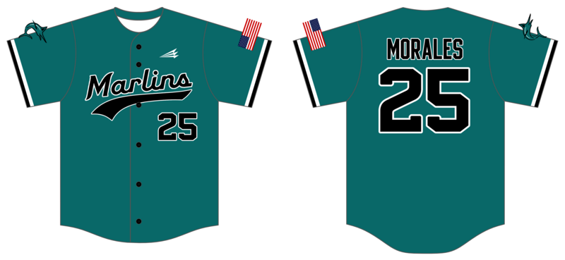 Marlins Custom HexaFlex Baseball Jersey #J4