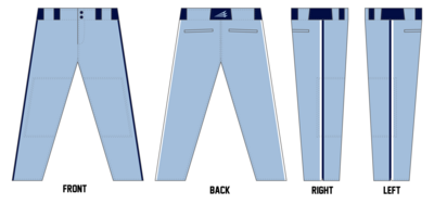 Norfolk County Mariners Custom Relaxed Baseball Pant #BP1
