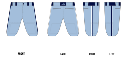 Norfolk County Mariners Custom Knicker Baseball Pant #BP1B