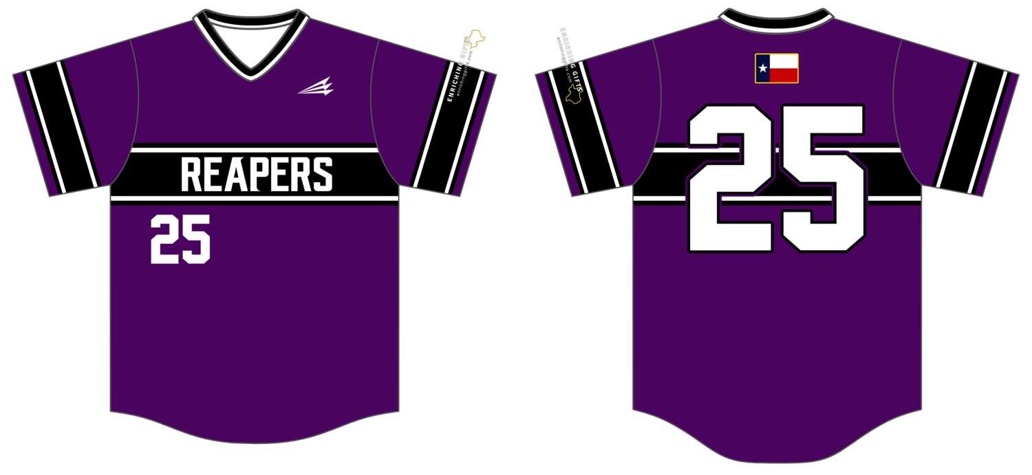 Texas Reapers Custom HexaFlex Baseball Jersey #J1b