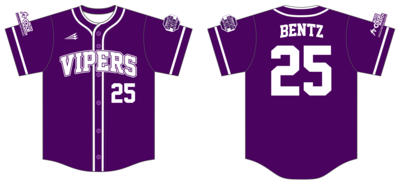 DC Vipers Custom HexaFlex Baseball Jersey #J11c