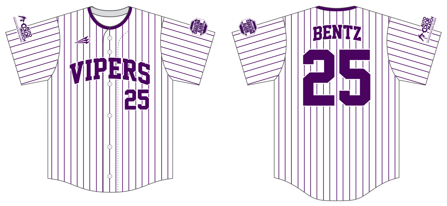 DC Vipers Custom HexaFlex Baseball Jersey #J10c
