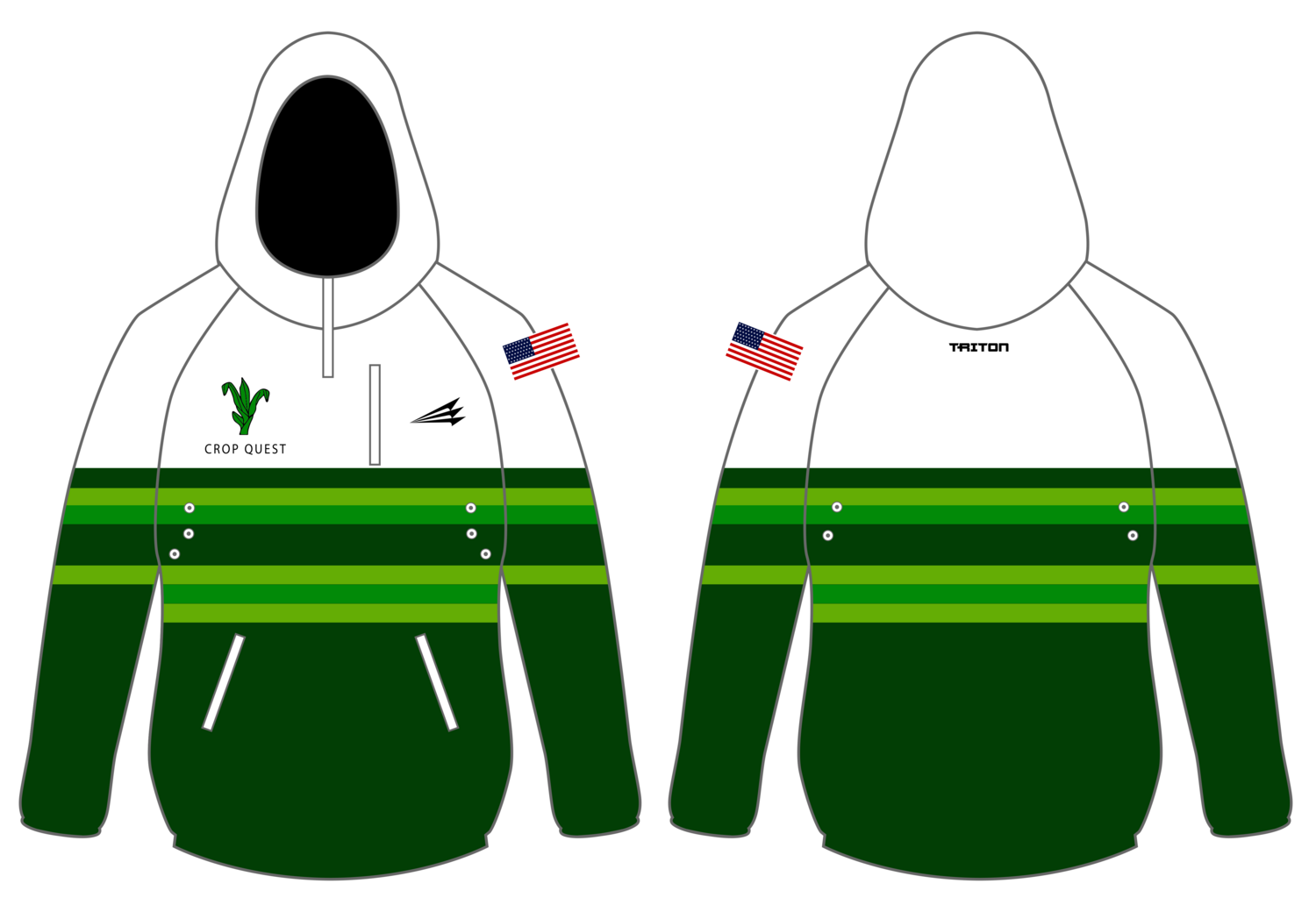 Crop Quest Custom Gladiator Hoodie #GH4
