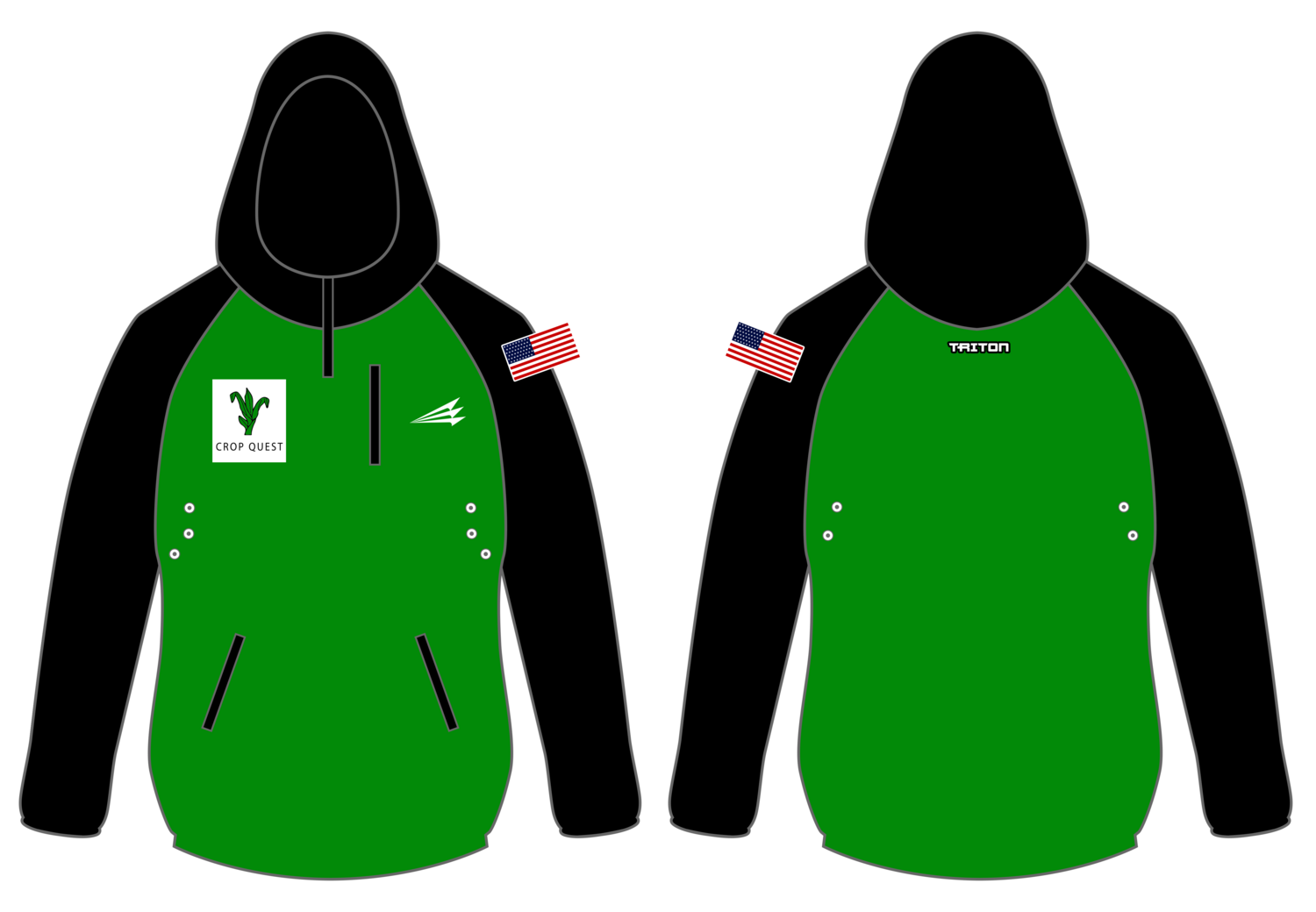 Crop Quest Custom Gladiator Hoodie #GH3