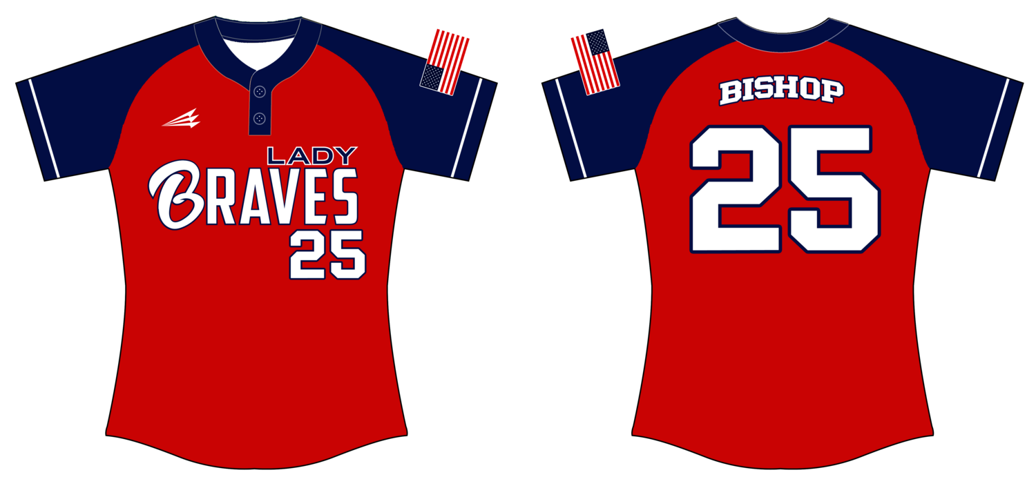 Lady Braves Custom HexaFlex Softball Jersey #J1b
