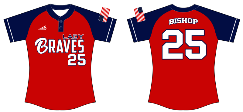 Lady Braves Custom HexaFlex Softball Jersey #J1b