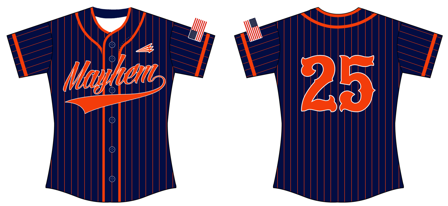 Mayhem (Kennel) Custom MATERIAL Softball Jersey #J2c