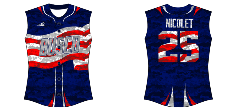 Busco Freedom Custom NanoDri Softball Jersey #J1
