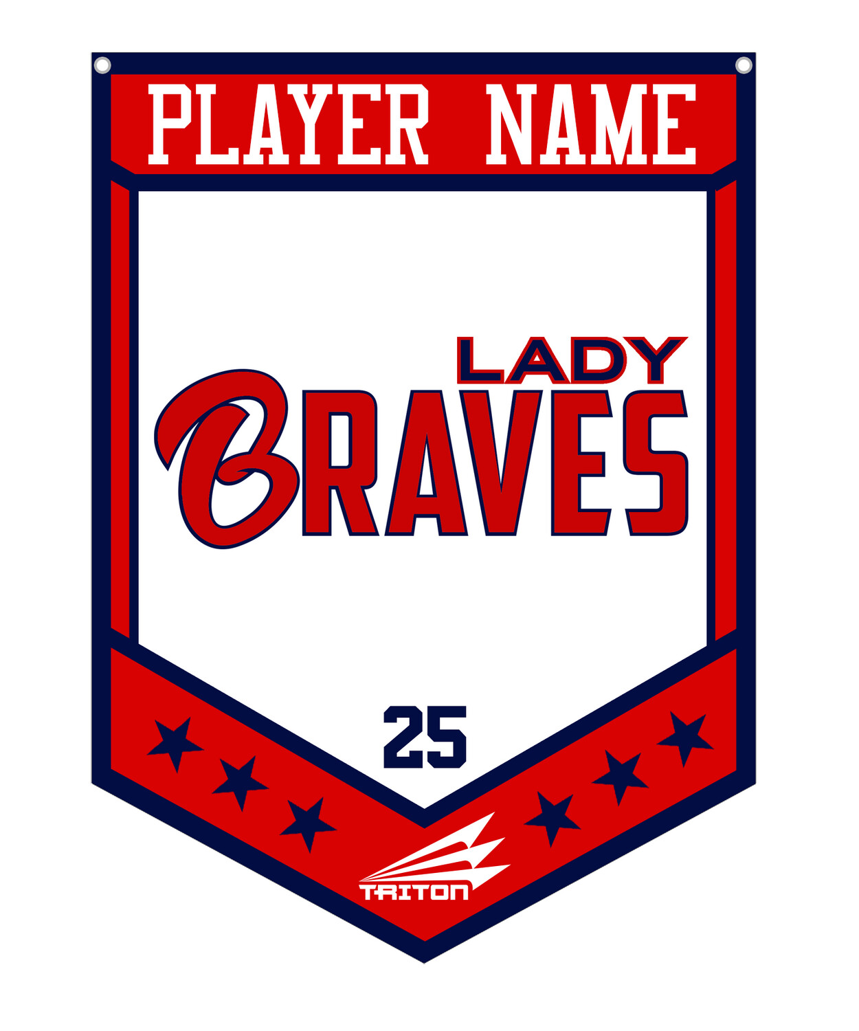 Lady Braves Custom Banner #CB1