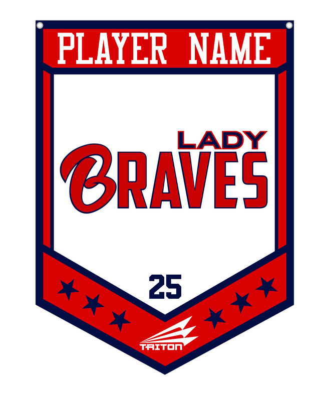 Lady Braves Custom Banner #CB1
