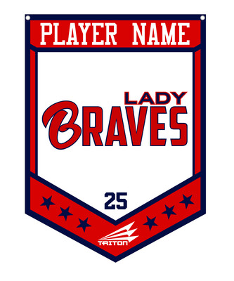 Lady Braves Custom Banner #CB1