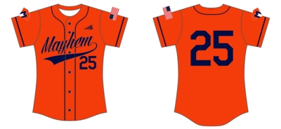Mayhem (Kennel) Custom MATERIAL Softball Jersey #J5