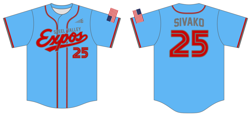 Steel Valley Expos Custom HexaFlex Baseball Jersey #J4D