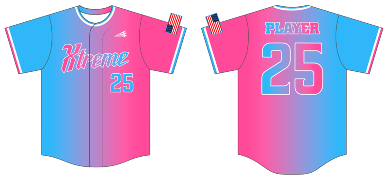 Xtreme Baseball Custom HexaFlex Baseball Jersey #J6