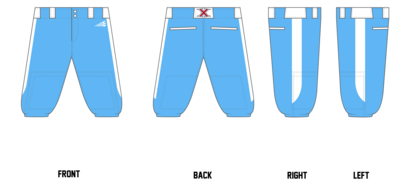 Xtreme Baseball Custom Knicker Baseball Pant #BP2D