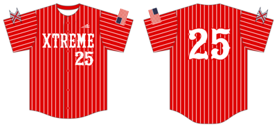 Xtreme Baseball Custom NanoDri Baseball Jersey #J1E