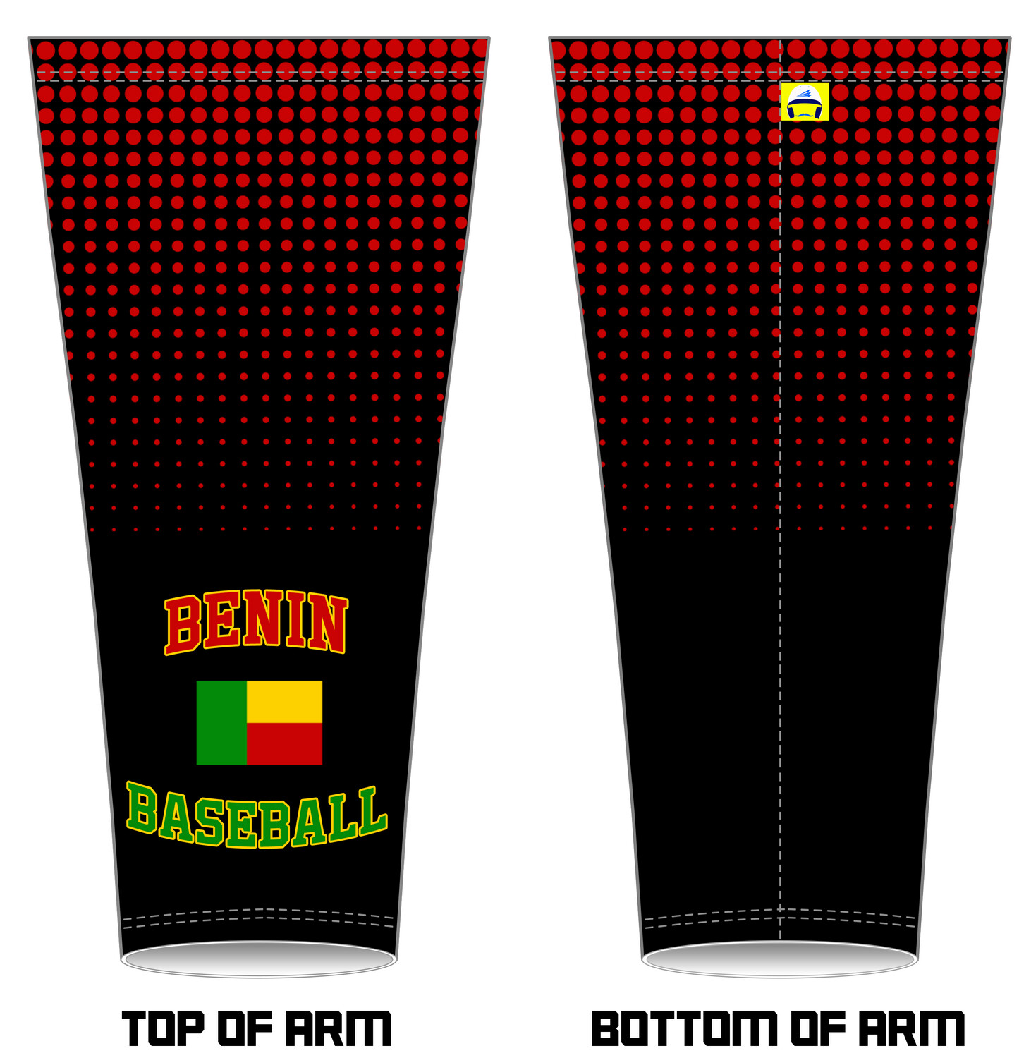 Baseball Academy of Benin Custom Arm Sleeve #AS2