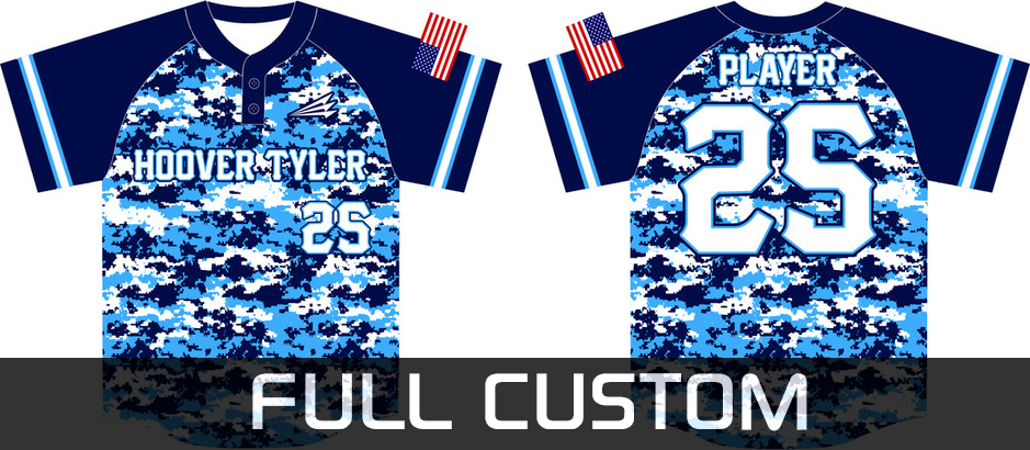 Hoover Tyler Hawks Baseball Custom Jersey Black Design #2