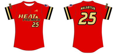 Heat Premier &#39;05 Custom HexaFlex Softball Jersey #J1