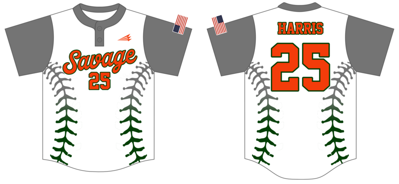 Savage (Harris) Custom HexaFlex Baseball Jersey #J3