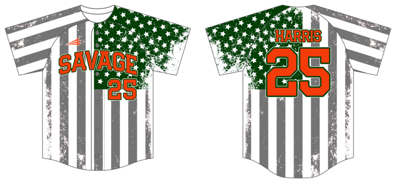 Savage (Harris) Custom HexaFlex Baseball Jersey #J1