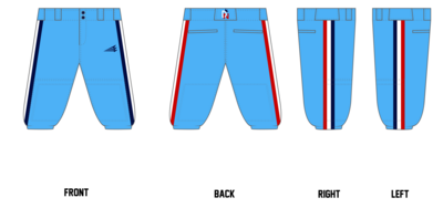 Dinger Nation Stacheman Elite Custom Knicker Baseball Pants #BP2B