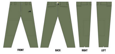 Dinger Nation Stacheman Elite Custom Pro-Fit Baseball Pants #BP1A