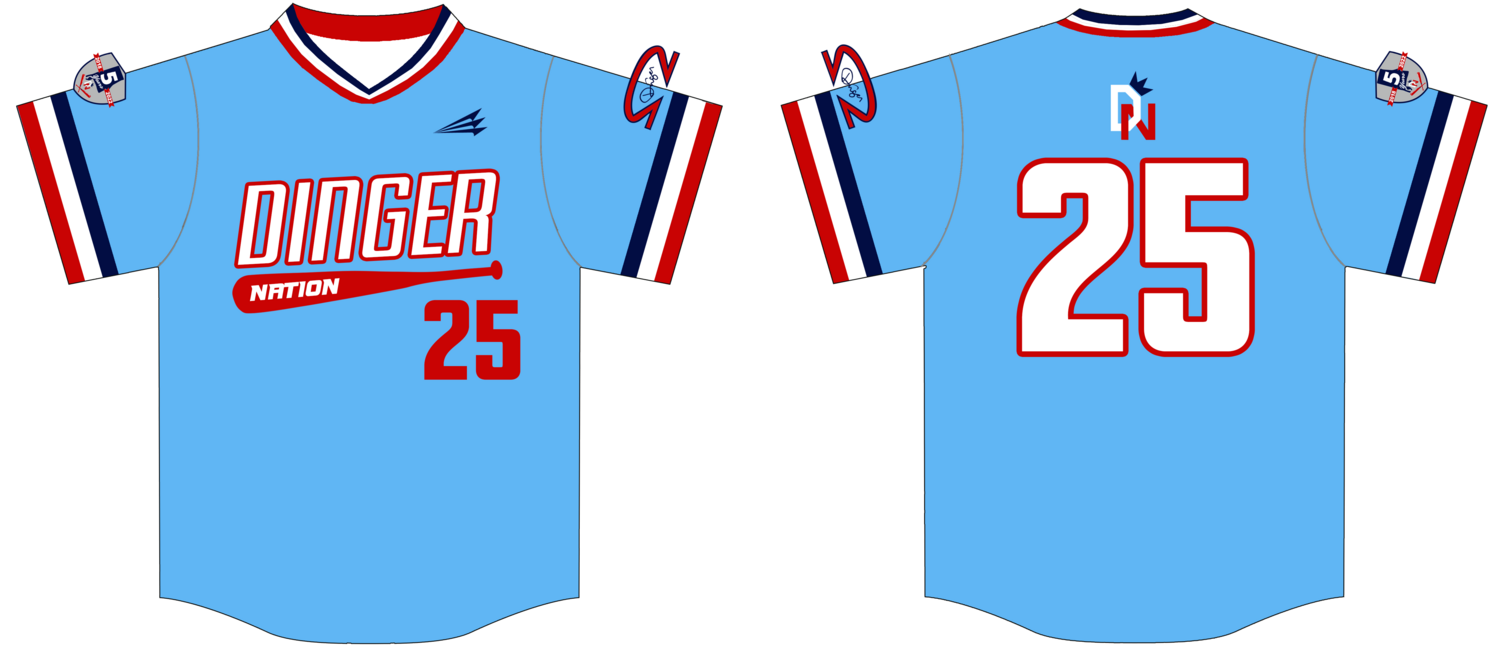 Dinger Nation Custom Nanodri Baseball Jersey #J2C