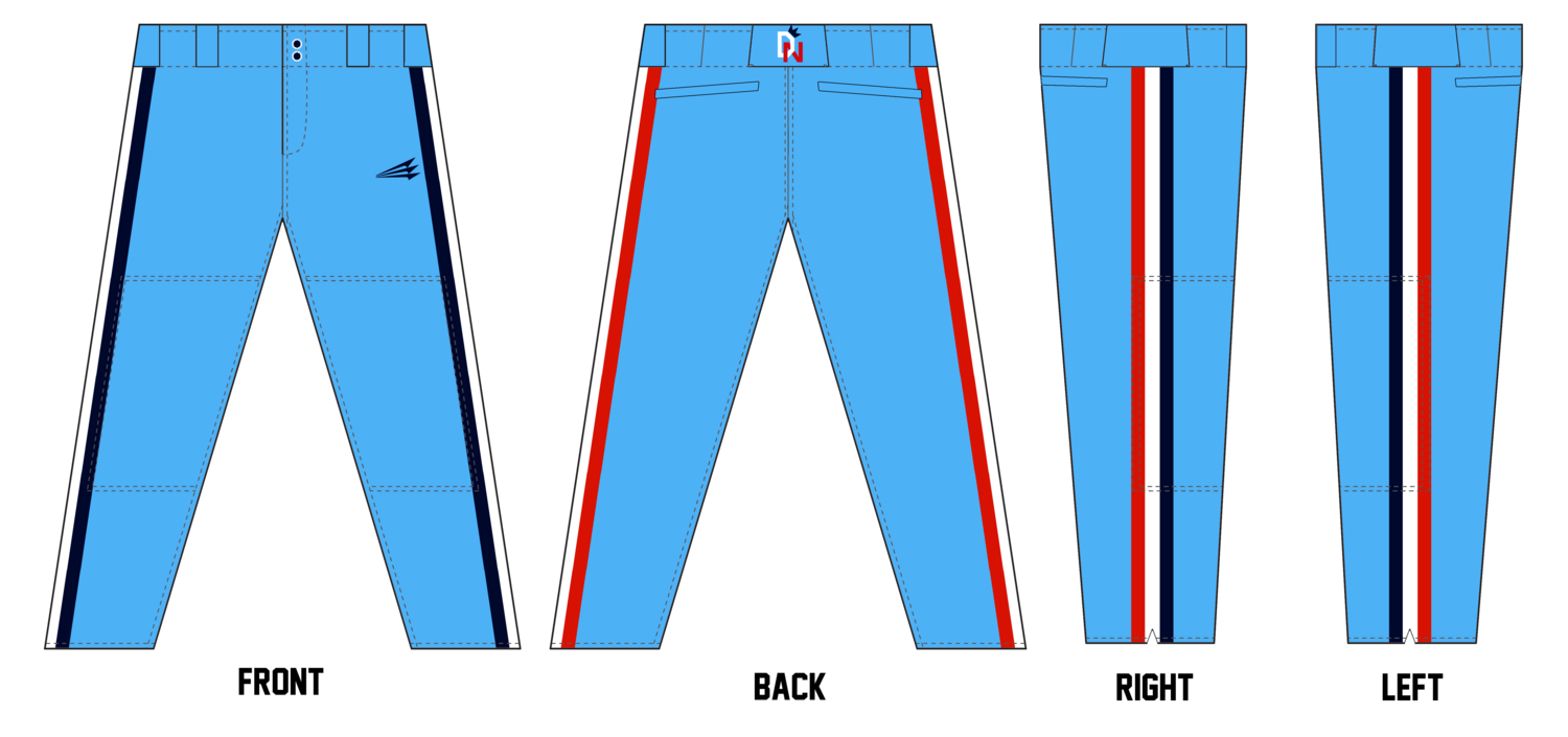 Dinger Nation Stacheman Elite Custom Pro-Fit Baseball Pants #BP2A