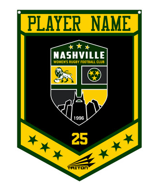 Nashville Women&#39;s Rugby Custom Banner #CB1