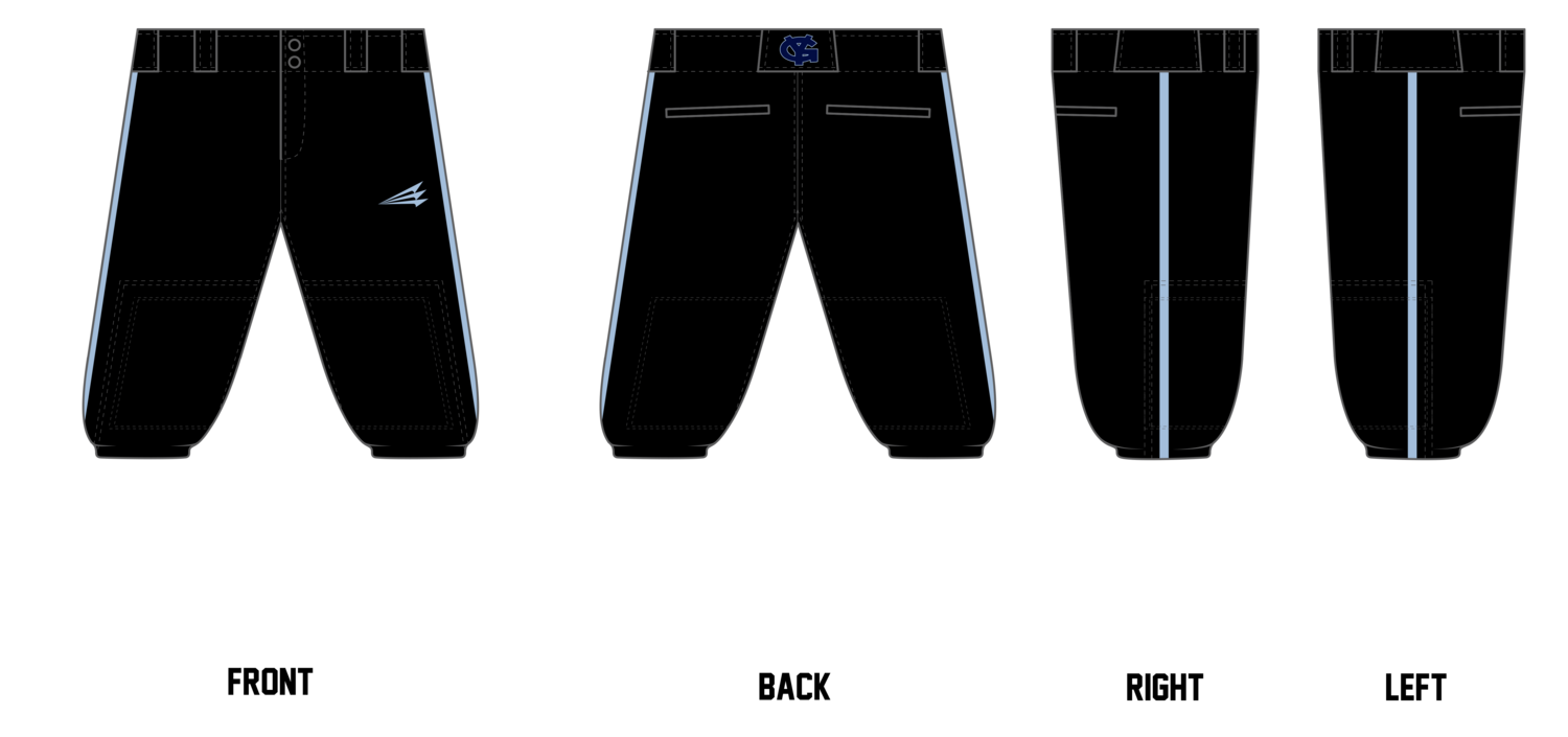 Young Guns Stacheman Elite Custom Knicker Baseball Pants #BP9C
