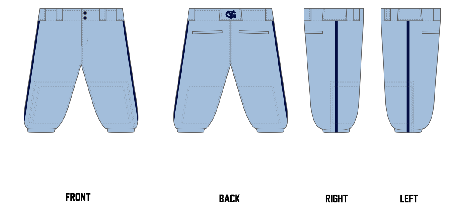 Young Guns Stacheman Elite Custom Knicker Baseball Pants #BP9D