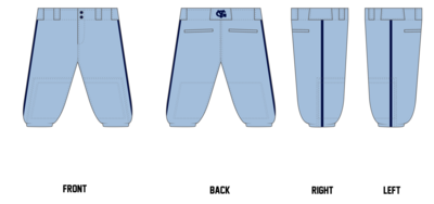 Young Guns Stacheman Elite Custom Knicker Baseball Pants #BP9D