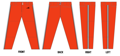 Indiana Smoke Custom Long Relaxed Baseball Pant #BP13C