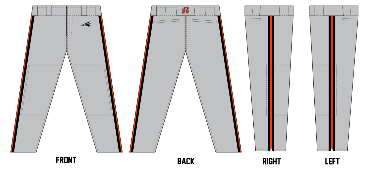 Indiana Smoke Custom Long Relaxed Baseball Pant #BP16