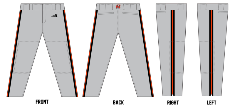 Indiana Smoke Custom Long Relaxed Baseball Pant #BP16