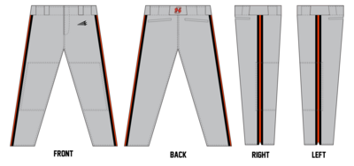 Indiana Smoke Custom Long Relaxed Baseball Pant #BP16