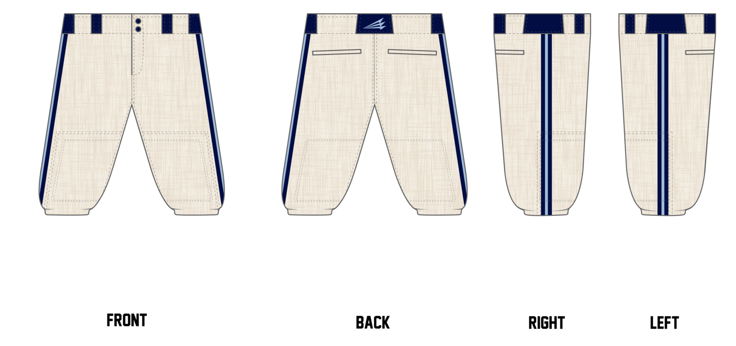Blue Collar Bulldogs Custom Knicker Baseball Pant #BP5