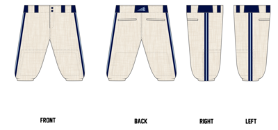 Blue Collar Bulldogs Custom Knicker Baseball Pant #BP5
