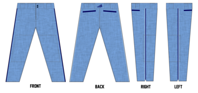 Blue Collar Bulldogs Custom Relaxed Baseball Pant #BP7F