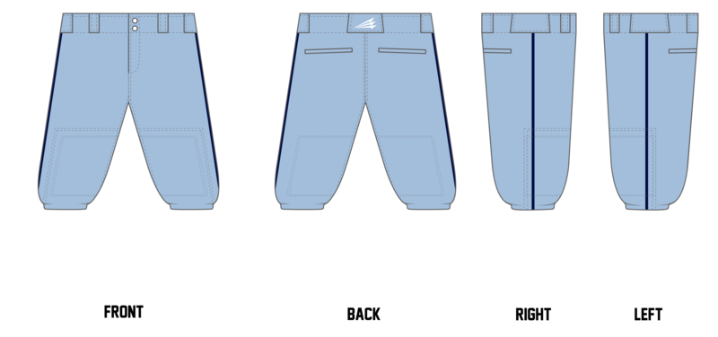 Fresno Blue Jays Custom Knicker Baseball Pant #BP1E