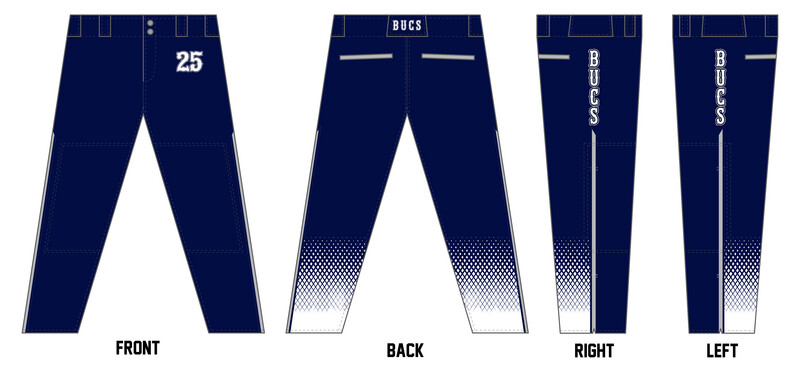 Bucs (Kocurek) Custom Long Baseball Pant #BP10