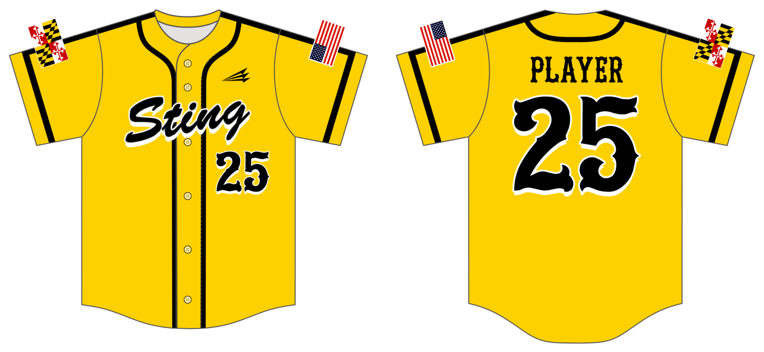 Maryland Sting Custom NanoDri Baseball Jersey #J4G