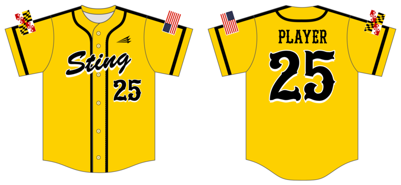 Maryland Sting Custom NanoDri Baseball Jersey #J4G
