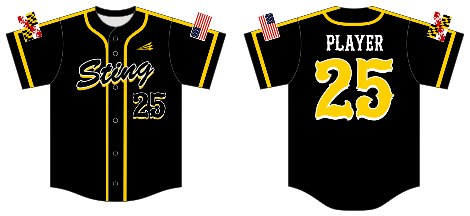 Maryland Sting Custom NanoDri Baseball Jersey #J4D