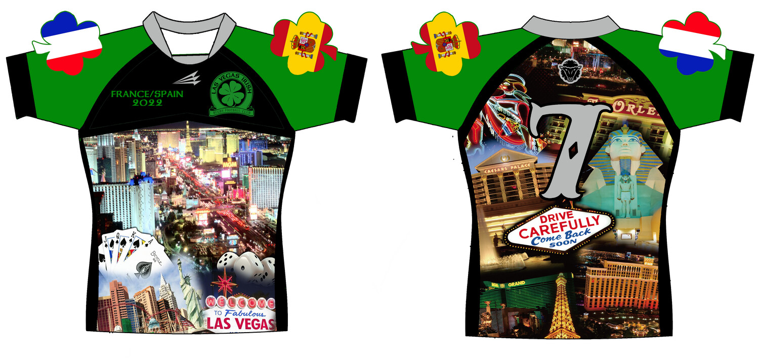 Las Vegas Irish RFC Custom Classic Rugby Jersey #J1t