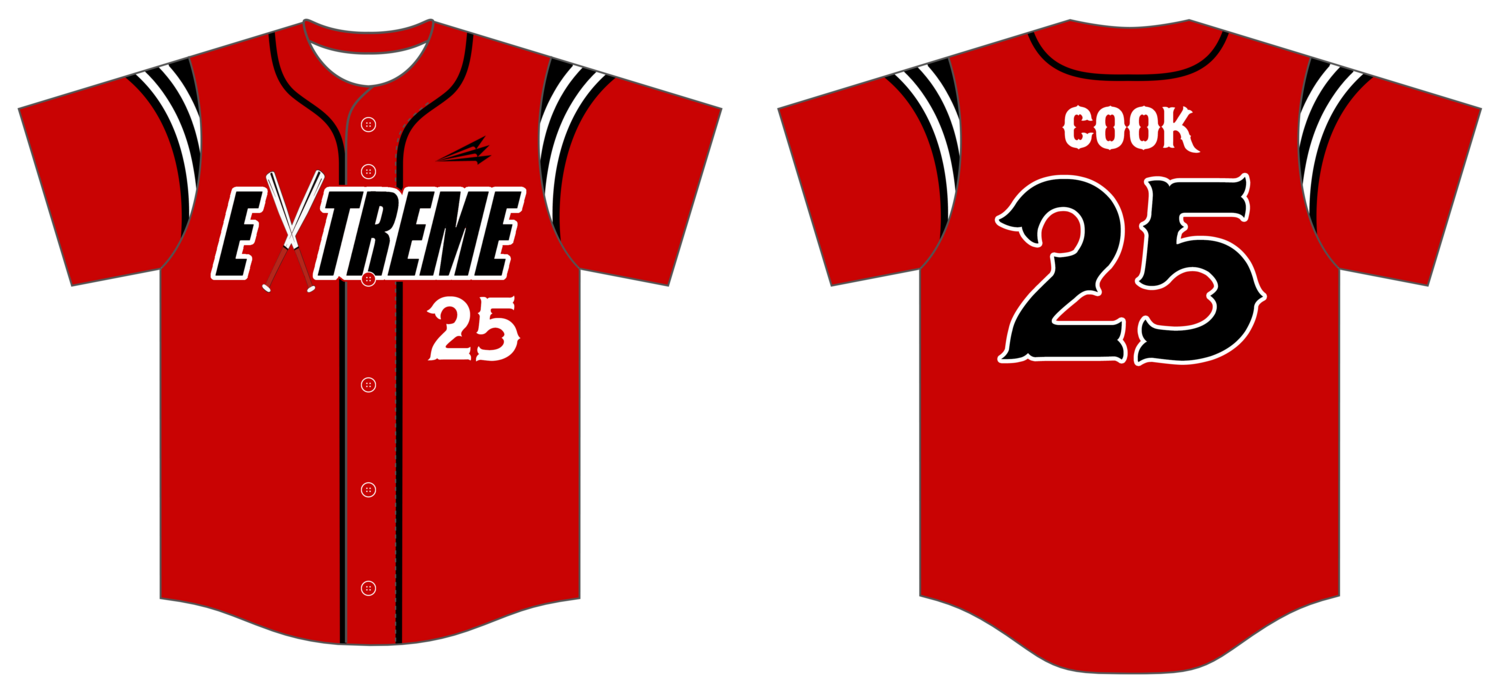 Extreme Baseball Club (Cook) Custom HexaFlex Jersey #J4