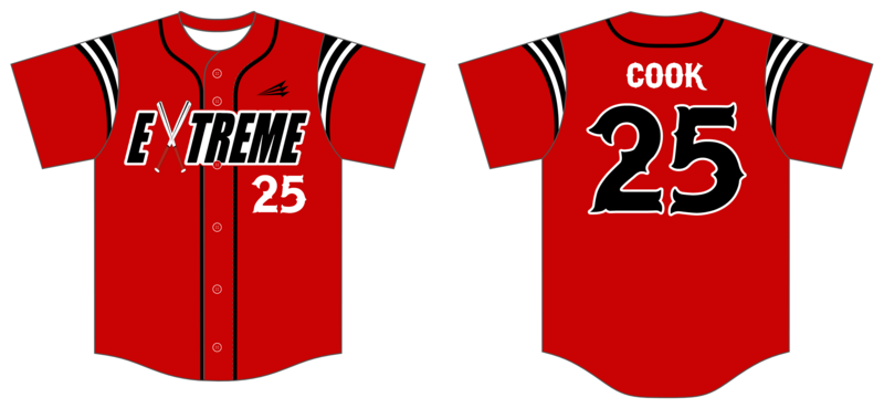 Extreme Baseball Club (Cook) Custom HexaFlex Jersey #J4