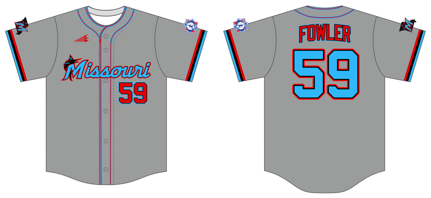 Missouri Marlins Custom HexaFlex Baseball Jersey #J1F